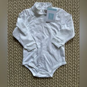 Bella Bliss White Turtleneck Bodysuit